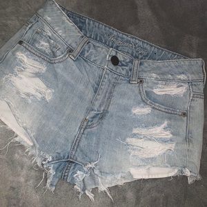 Distressed Jean Shorts